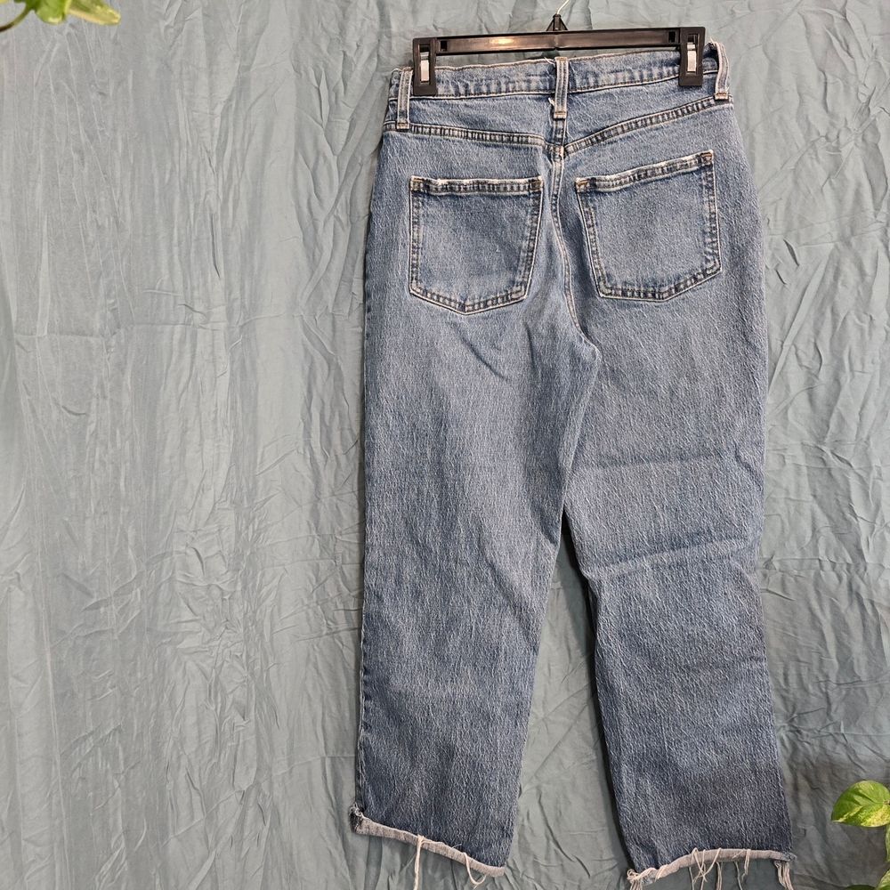 Universal Thread Ripped Blue Straight Leg Jeans - Picture 2 of 3